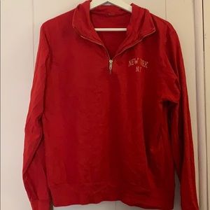 Brandy Melville New York half zip sweater